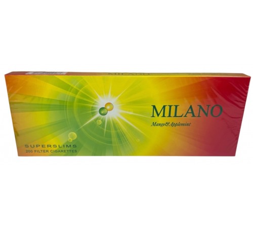 Сигареты Milano Superslim Mango Applemint (Милано Суперслим Кнопка Манго-Мята) Сигареты Milano Superslim Mango Applemint (Милано Суперслим Кнопка Манго-Мята)
